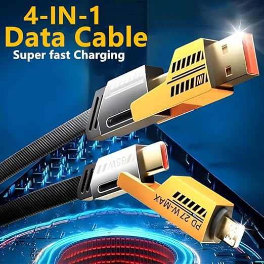 Best and Cheapest 4in1 Multifunction fast Charging Cable Type C USB PD