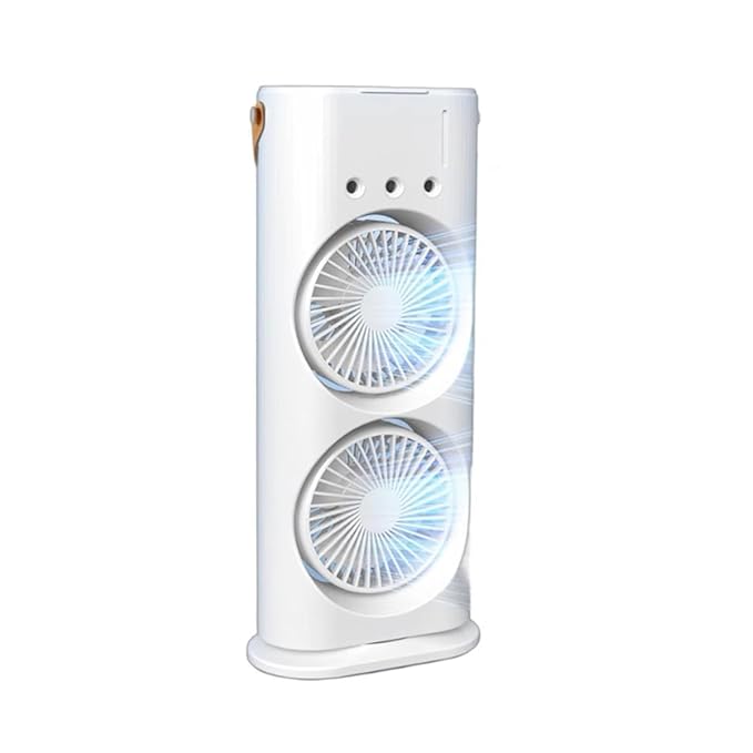 Double Ended Mist Fan, Cold Air Fan, USB Rechargeable, Remote Control