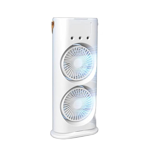 Double Ended Mist Fan, Cold Air Fan, USB Rechargeable, Remote Control