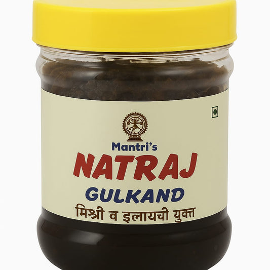 Mantri's Natraj Rose Gulkand with Mishri and Cardamon pack of 400 gram