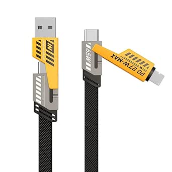 metkool 4in1 multifunction fast charging data cable type