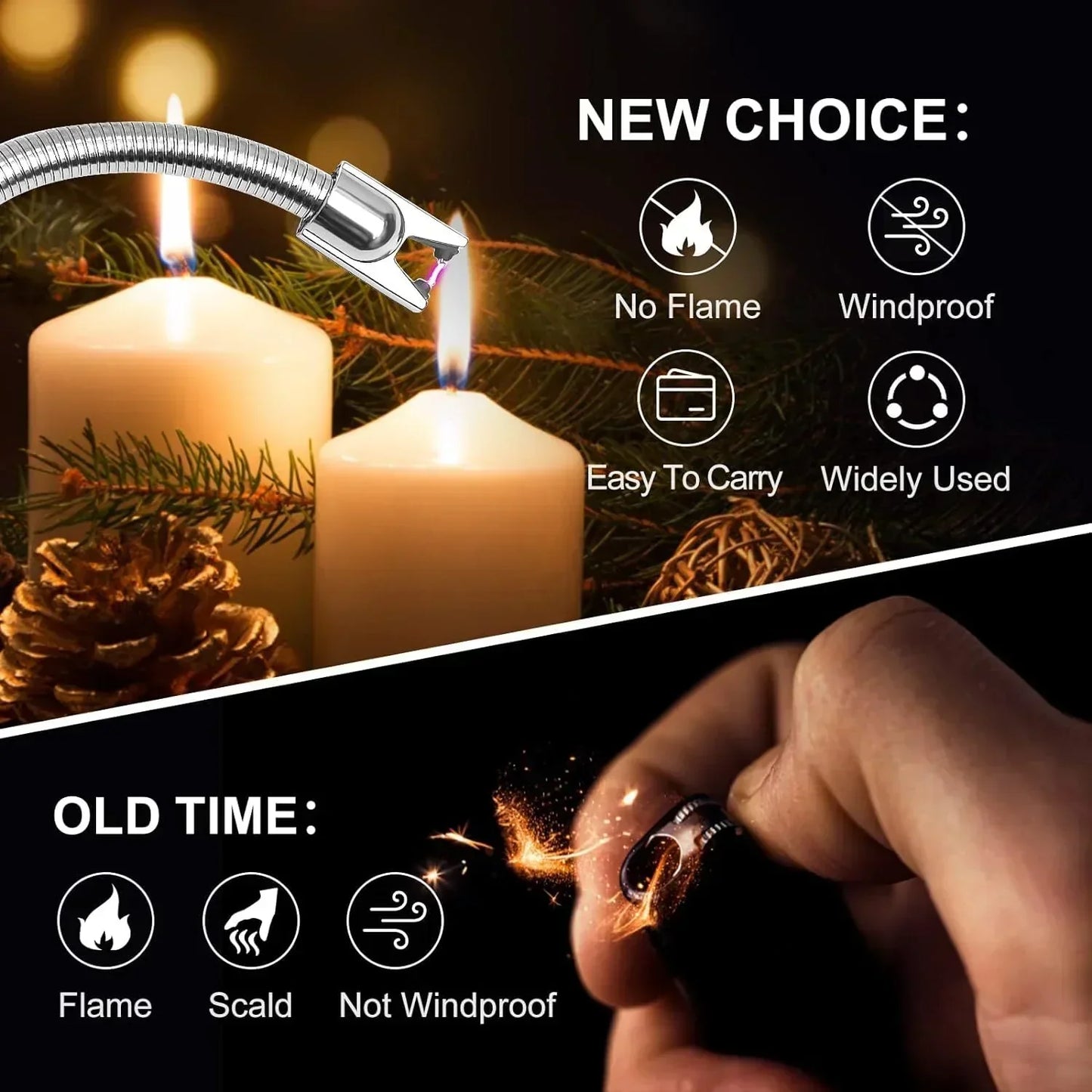 eco flame rechargeable lighter usb charging