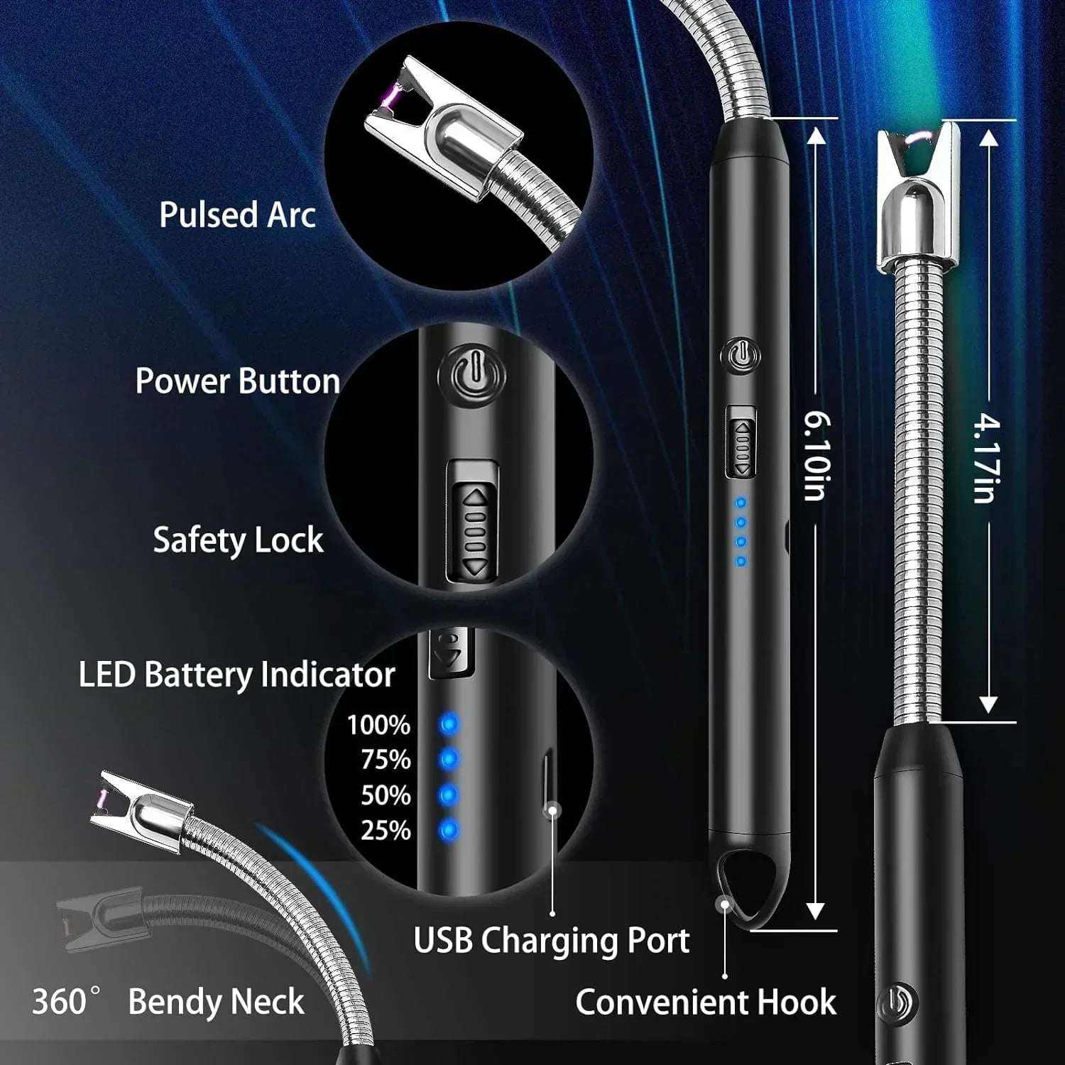 METKOOL USB Electric Rechargeable Lighter