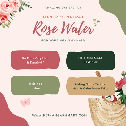 MANTRI"S NATRAJ ROSE WATER 550 ML PACKING