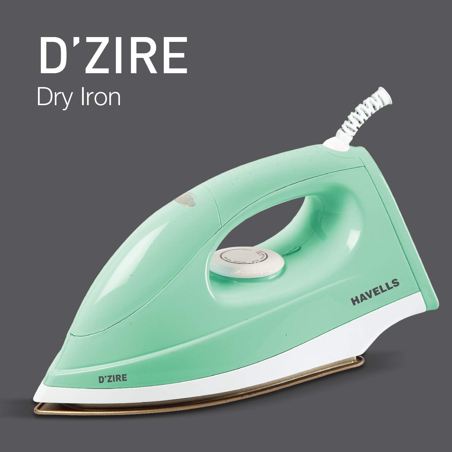 Havells Dzire Tame 1000W Dry Iron Non-Stick 360 Degree Swivel Cord