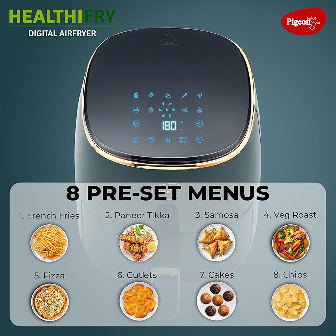 PPigeon HealthiFRY Digital Airfryer 1200 W Non-Stick 4.2 L Basket