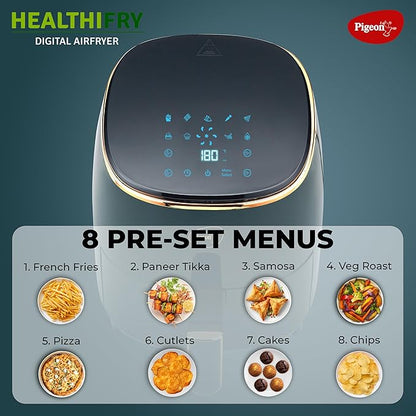 PPigeon HealthiFRY Digital Airfryer 1200 W Non-Stick 4.2 L Basket