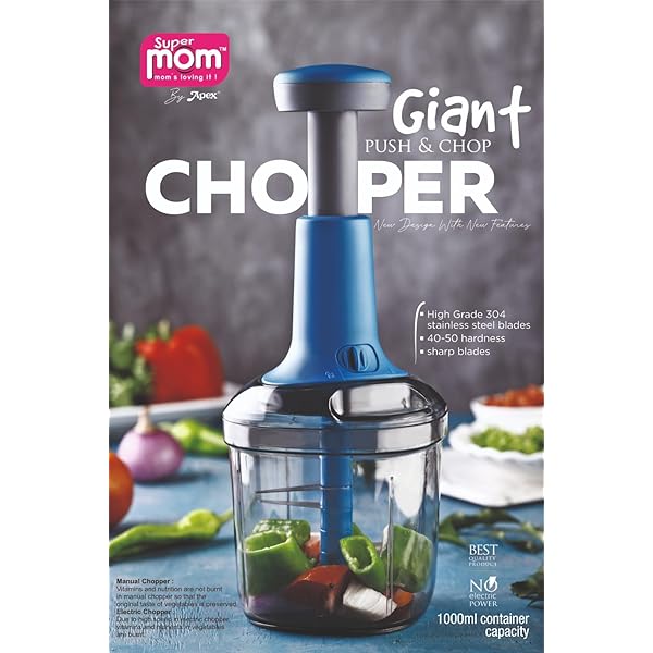 Supermom Push and Chop Giant Chopper 1000 ML