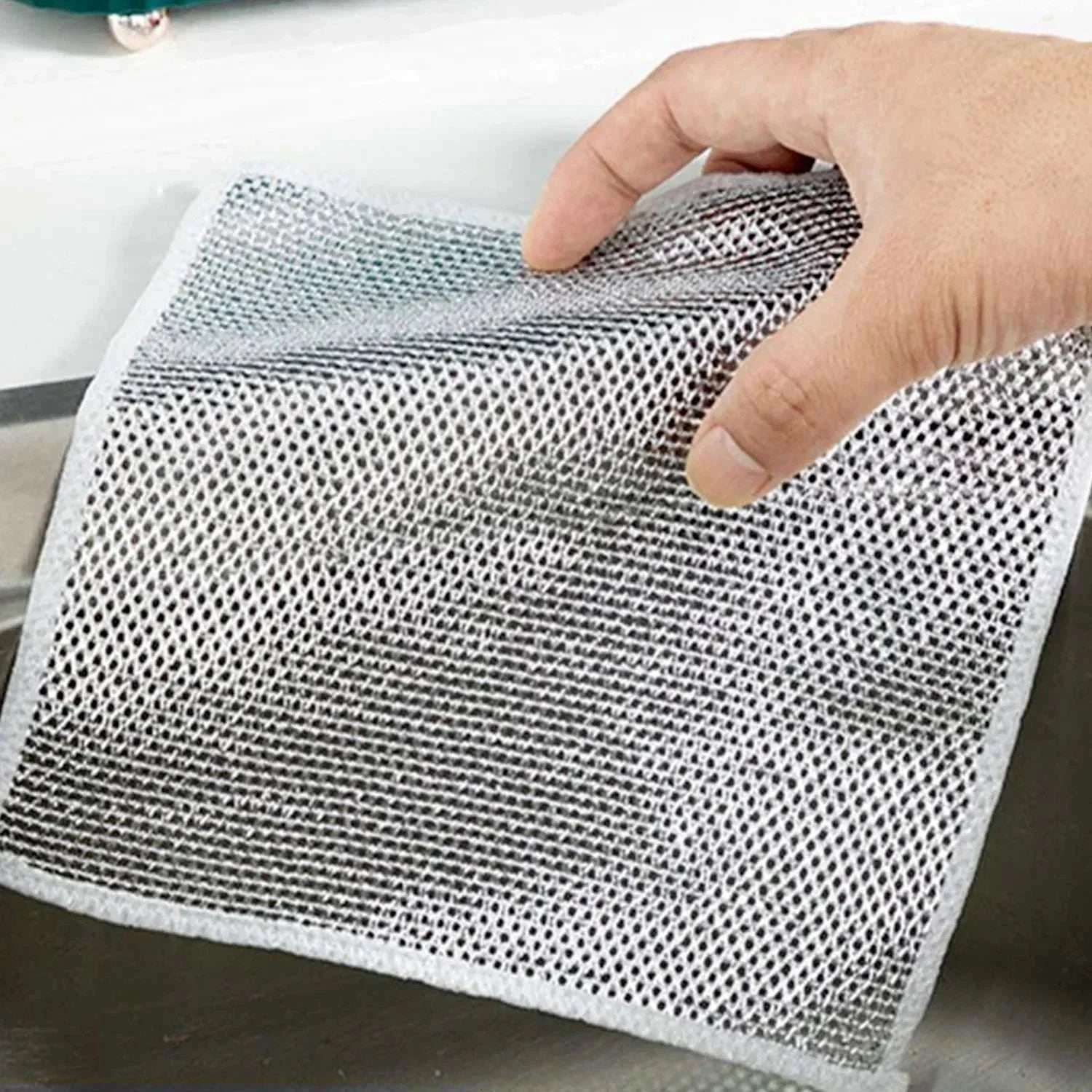 NON SCRATCH DISH WASH CLOTHS FOR KITCHEN STAIN REMOVEL (SET OF 10)