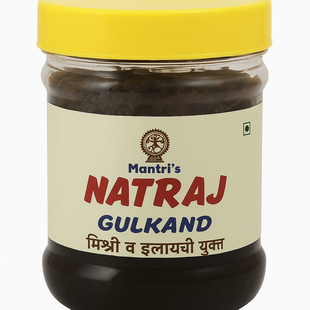Mantri's Natraj Rose Gulkand with Mishri and Cardamon pack of 400 gram