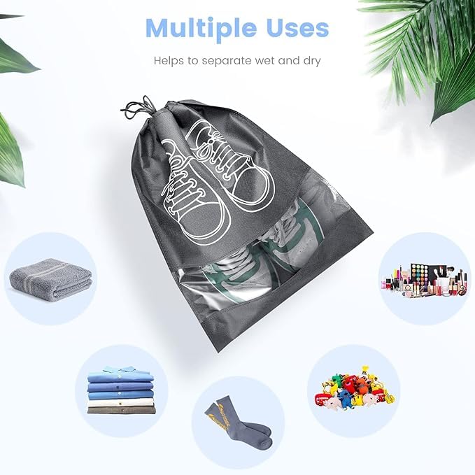 Shoe Cover | Shoe Storage Bag | Shoe Pack | Footwear Pouch | Pack of 6