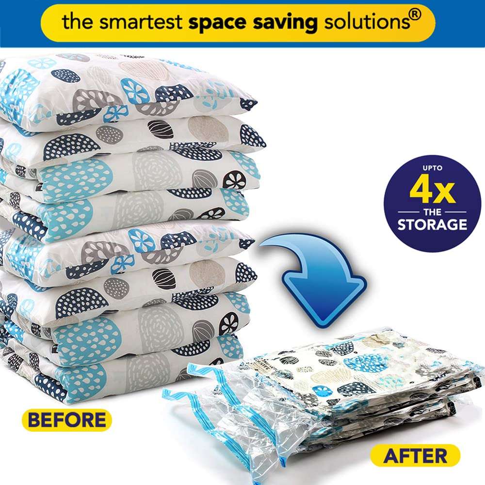 Smart Saver Vacuum Compression Storage Bags for Blankets and Woolens
